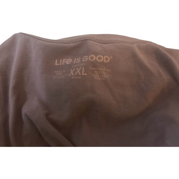 Life Is Good Graphic Tee, "Old Fashioned" Cocktail Whiskey, Men's XXL - Picture 4 of 4